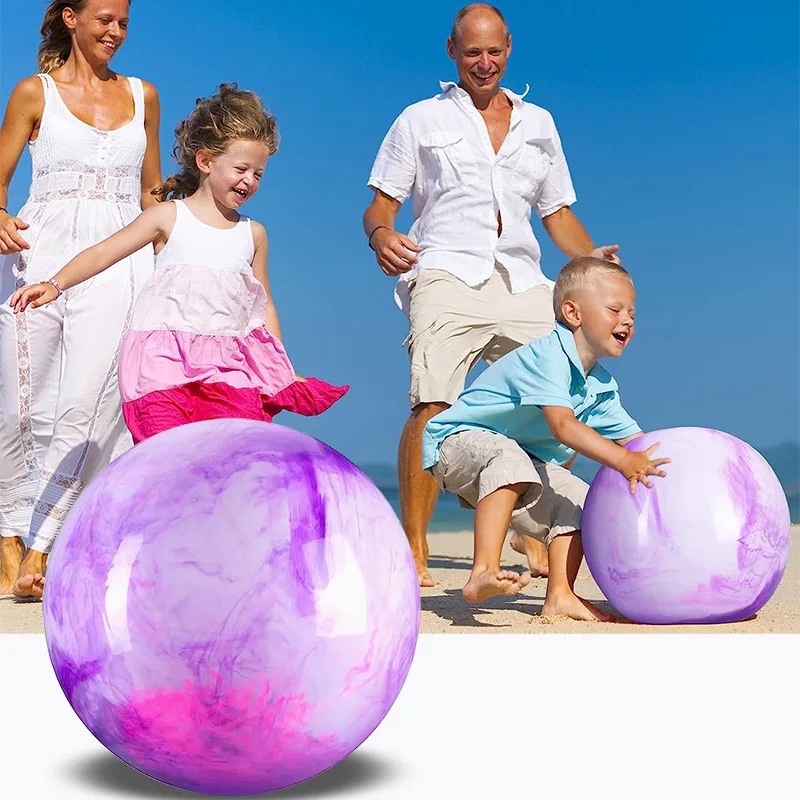 Allogogo Inflatable Marble Cloudy Bouncing Toy Ball For Kids Adults Beach Playground School Water Play Ball