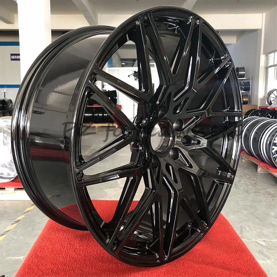 passenger car wheels 18 19 inch gloss black Alloy wheels rim