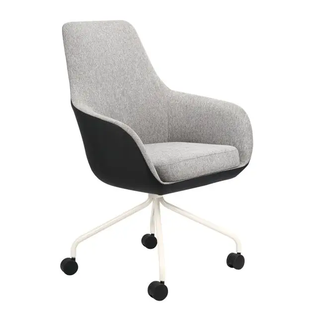 Commercial lobby modern reception upholstery grey fabric lounge leisure office chairs for sales