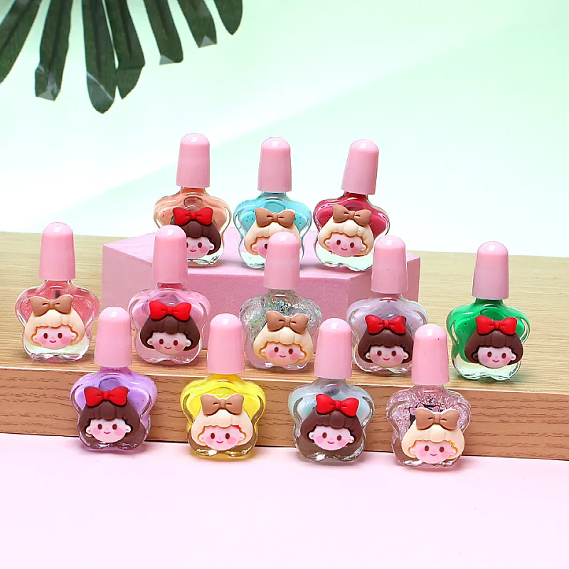 Girls Nails Salon Toys Kids Toy Nail Polish Set Non Toxic Colorful Nail Polish Salon Toys For Children