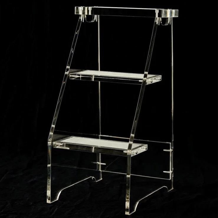 Luxury Lucite 3 Step Stool Acrylic for Home Furniture