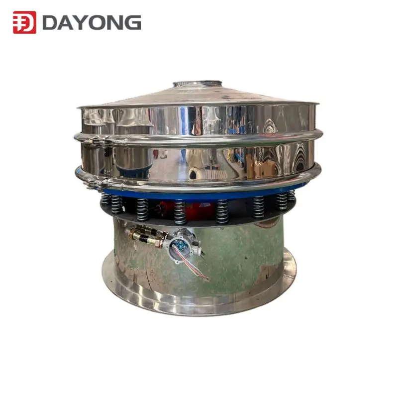 Diameter 1500mm stainless steel egg powder rotary vibrating screen