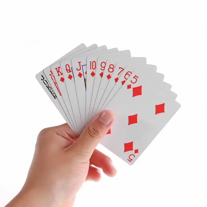 Cheap custom print poker deck pvc poker cards 100% waterproof playing cards baloot card