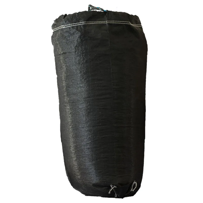 Black 20kg-50kg Woven Sand Fishing Jute Bags for Aquaculture with Flexo Printing Surface Handling Made from PP Plastic