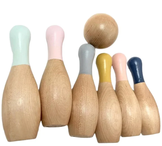 
Manufacturer direct wooden bowling customized various specifications of bowling set 