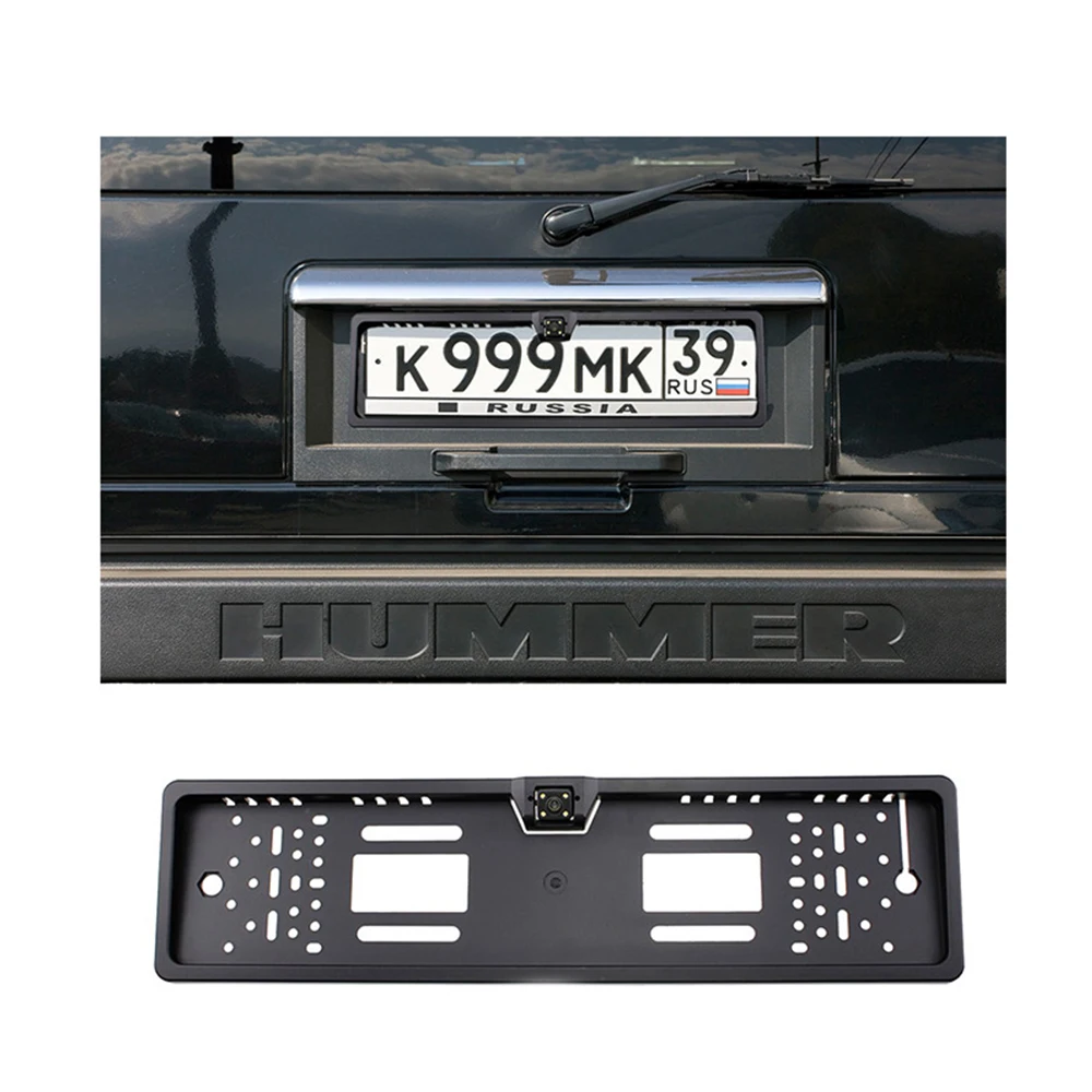 Auto Waterproof EU/Europe Car License Plate Frame HD Night Vision Car Rear View Camera Reverse Backup Night Vision IR/LED Camera