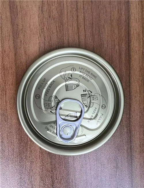 Tin Eoe Round Pull Ring Canning Jar Lids Easy Open Peel Off Ends