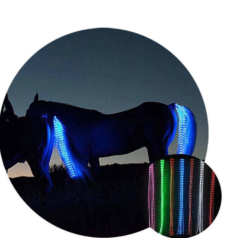 USB Rechargeable Led Horse Tail Lights For Riding