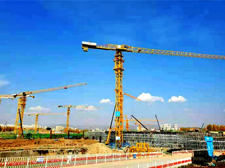 63 Ton Tower Crane 94M Luffing Tower Crane Low Price for Sale