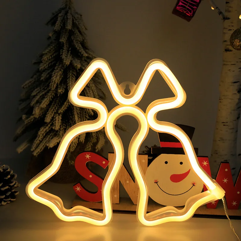 Wall Art Sign Battery/USB Decoration Lightning Hanging Night Lamp Led Custom Christmas Neon Sign Light For Wall Bedroom Party