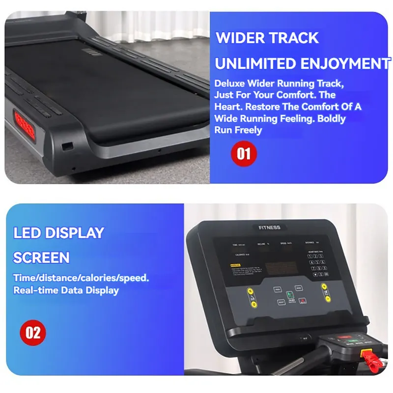 2024 New Arrival Gym Equipment Treadmill Commercial Use Treadmill Home Fitness Running Machine