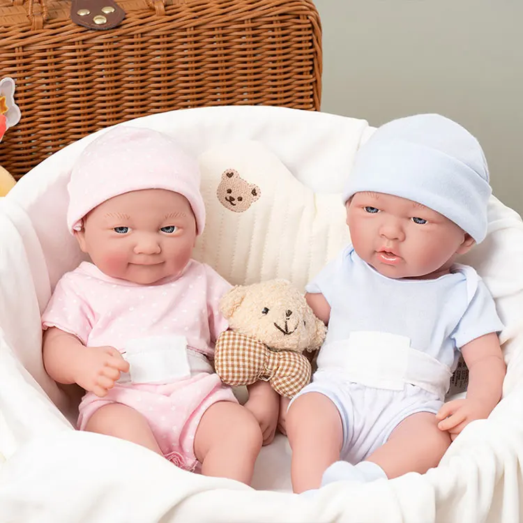 14in Realistic Silicone Full Body BB Reborn Newborn Baby Alive Doll for Girls Soft Plush and Plastic Model Toy