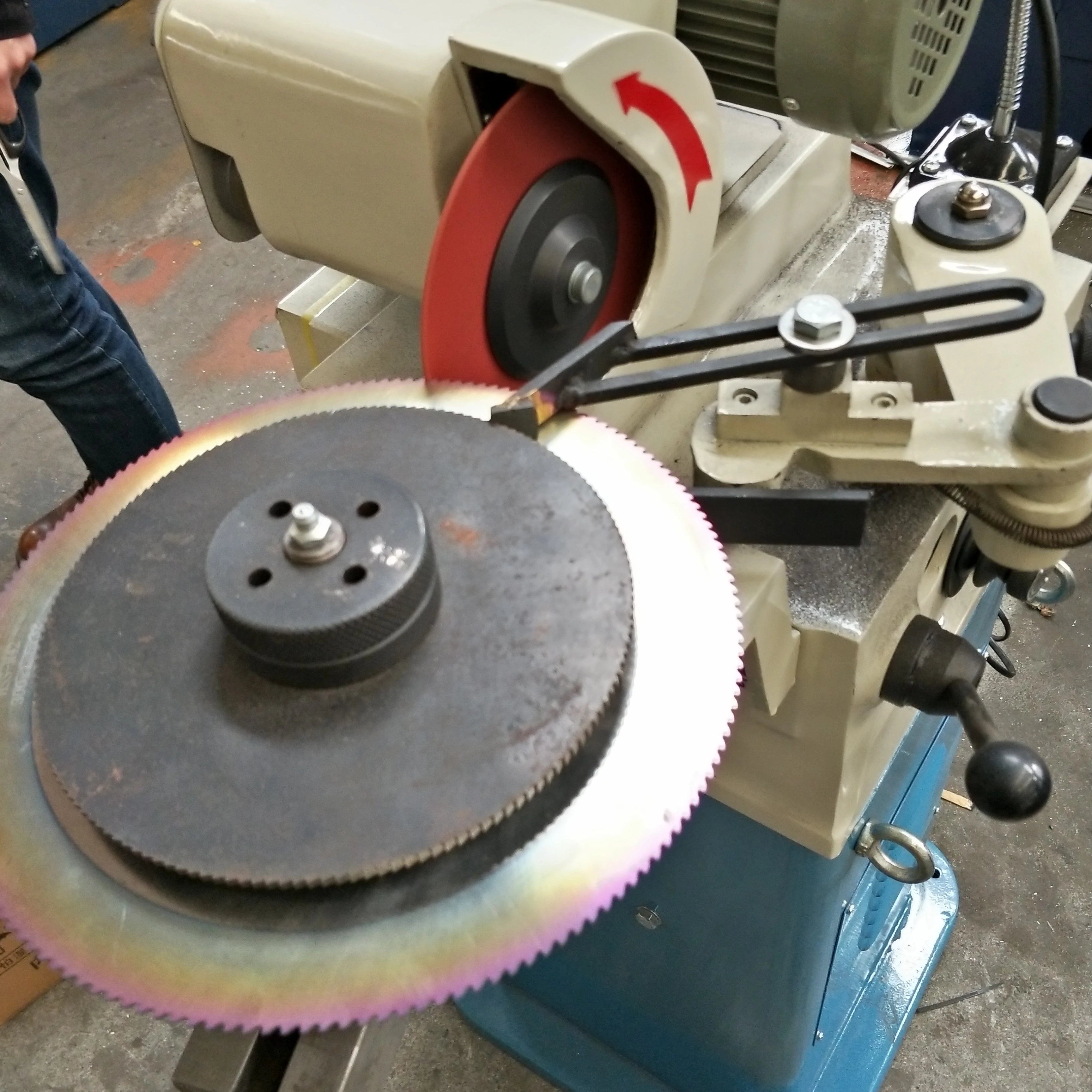 MSG-450 HSS metal circular saw blade tooth-making coping machine