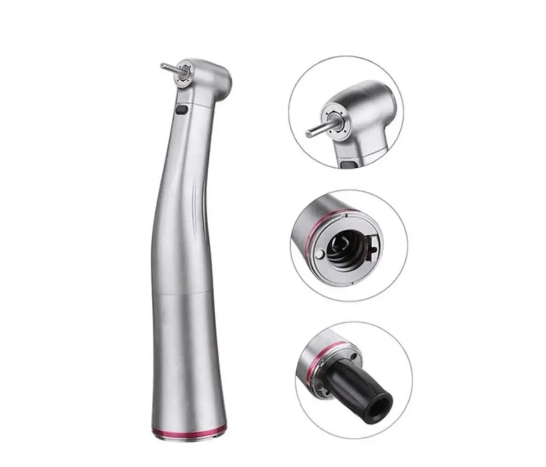 Dental Fiber Optic Inner Channel 1:5 Increasing Contra Angle Low Speed Handpiece