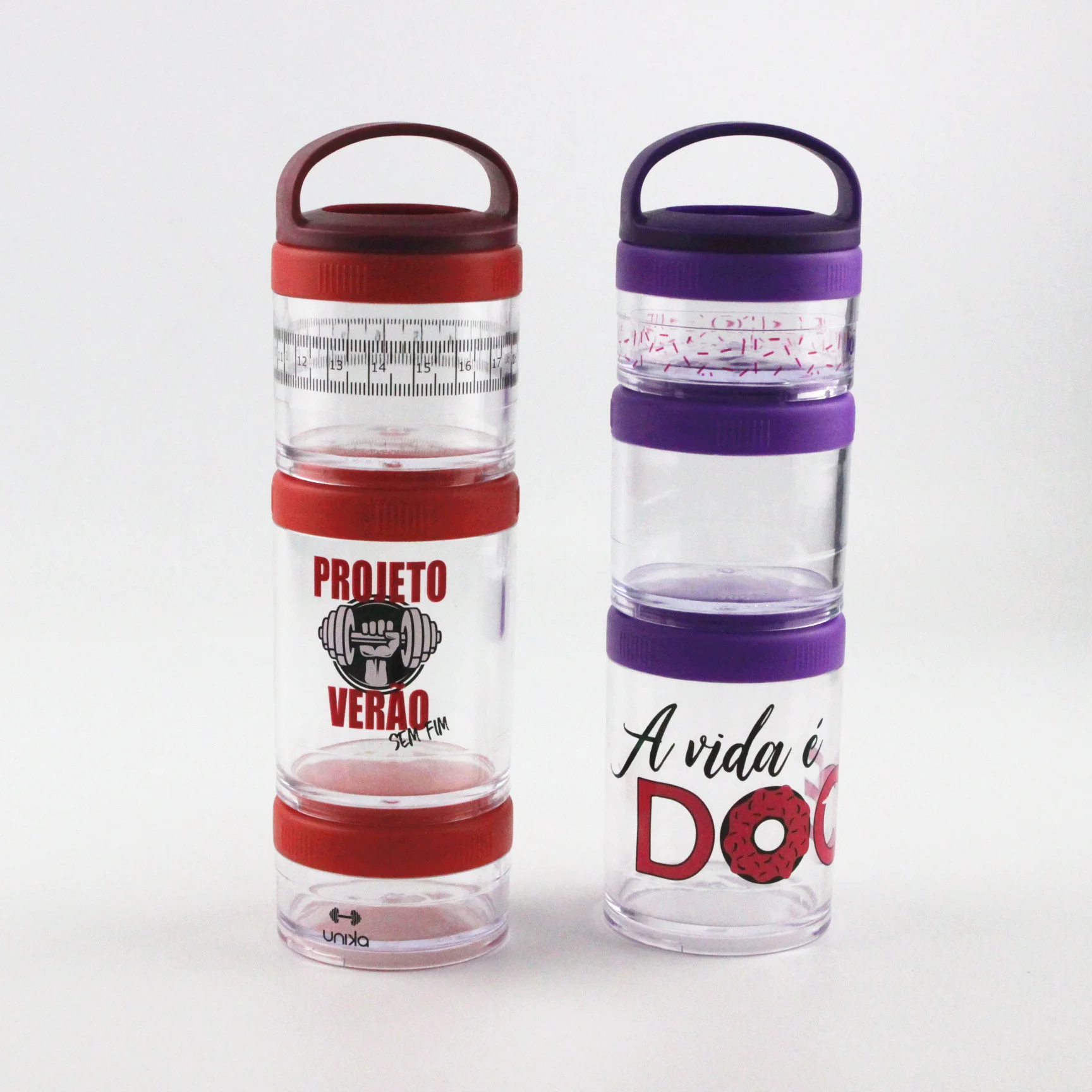 Stack Protein powder container Lock Storage Jars