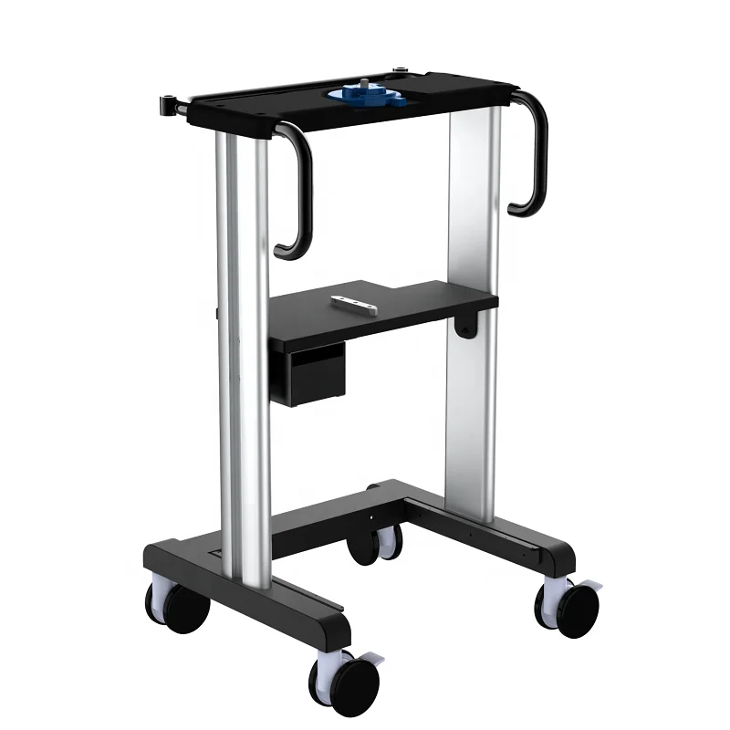 medical abs trolley 3 layered medical ventilation machine hospital mobile medical trolley