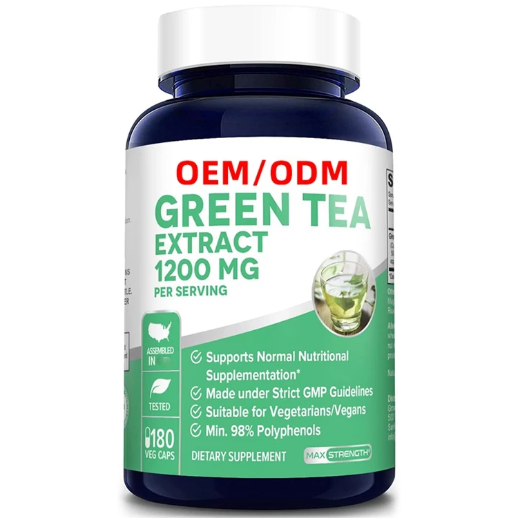 180 Vegan Capsules Green Tea Extract 50% EGCG 98% Polyphenols 80% Catechins Potent 20x Extract