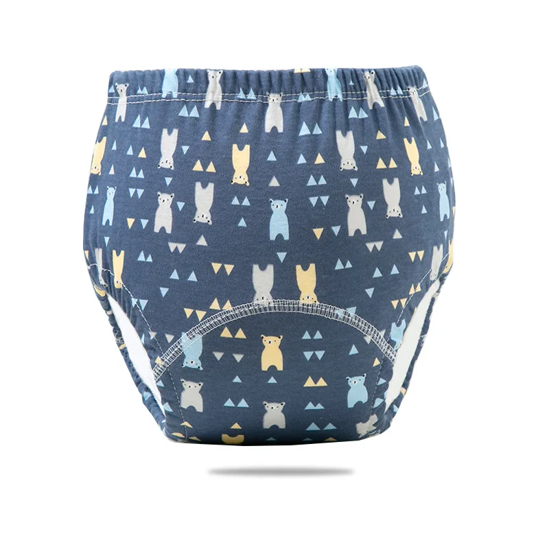 Newborn Cotton Charcoal Fitted Baby Cloth Diapers Washable Nappy Reusable Diaper Cover