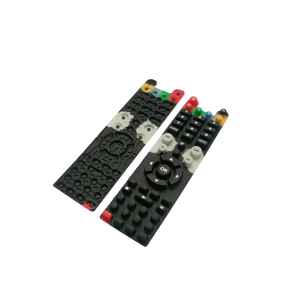 Best quality Silicone Rubber Numeric Remote keypad keyboard press Conductive Rubber Silicone Color Push Button Membrane Switch