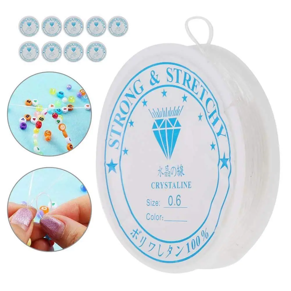 Beading Wire Stretch Thread 0.6 mm Elastic Crystal Line Cord String Rope for Jewelry Making Supply DIY Necklace Bracelet