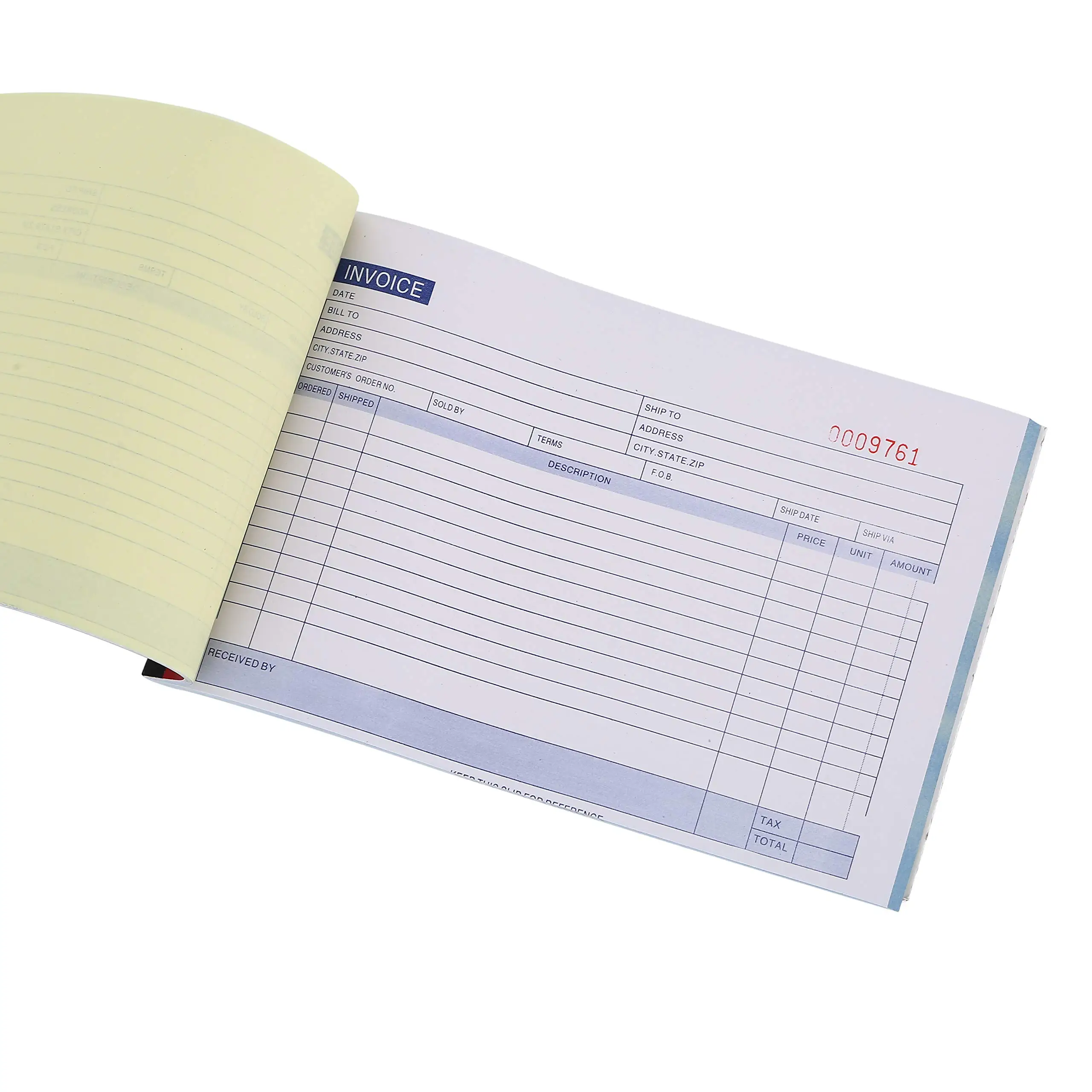 Custom Carbonless NCR Books Duplicate Invoices Receipts Sales Orders Purchase Orders