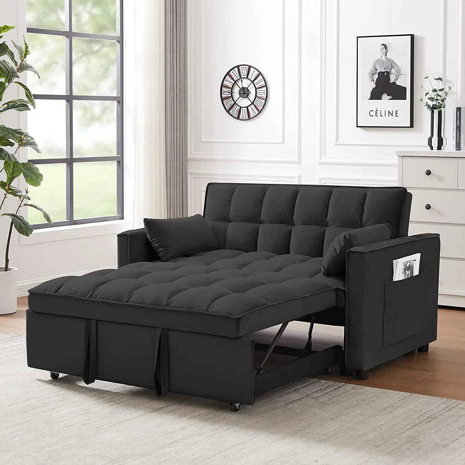 New Hot Sales Simple  Couch Save Space Living Room Sofas Modern Sleeper Folding Sofa Cum Bed Furniture