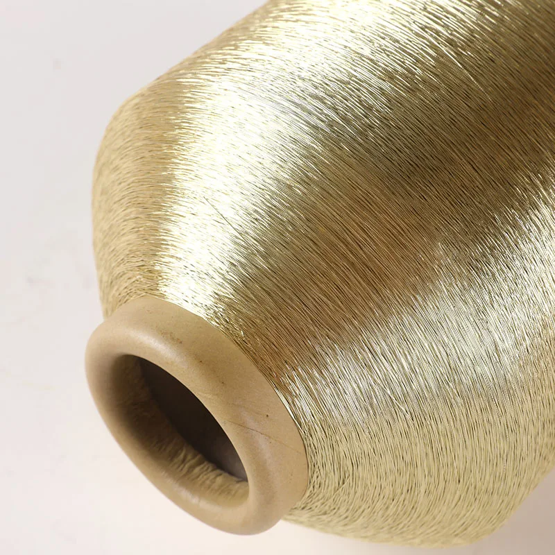 Factory Outlet North Africa Market 150D 450D 600D Bronze color ST/MS type metallic yarn