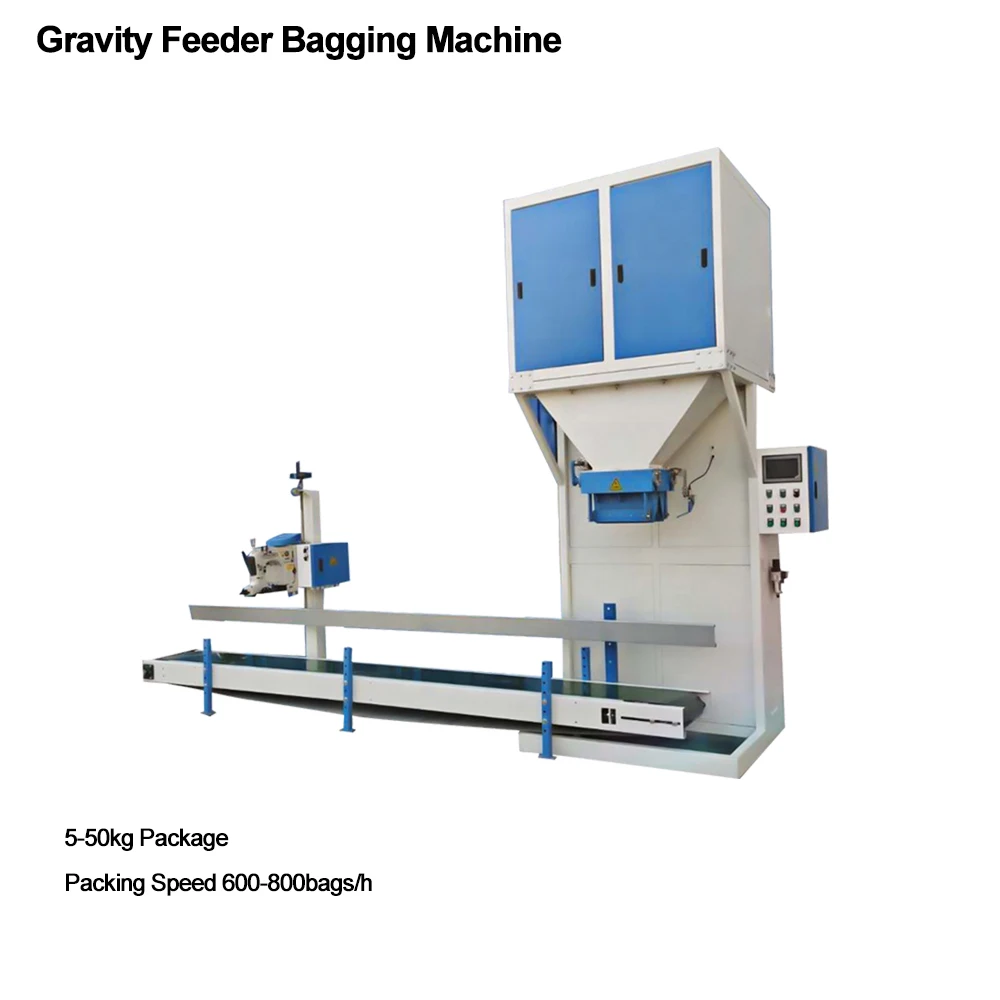 3kg 5kg 10kg 25kg 50kg Automatic Packers Filling Machine Fertilizer Feed Rice Bagging Lentils Spices Granular Packing Machine