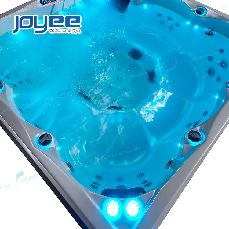  Новый продукт от JOYEE на 4 5 6 человек отдельно стоящая импортная акриловая террасная уличная спа-ванна гидромассажная