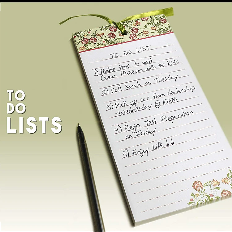 Wholesale Beautiful Hot Selling To Do List Memo Fridge Notepad WIth Logo