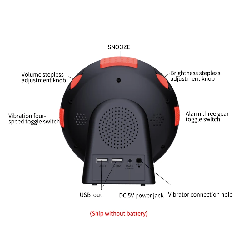 Drop Ship Products Alarm Clock  With Bed Shaker Vibrating Alarm Clock for Heavy Sleepers and Deaf Hearing