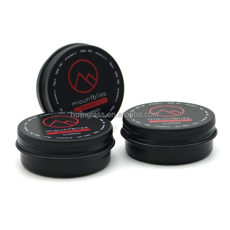 Empty Cosmetic Containers 20g 30g 60g silver black gold metal aluminum candle jar tin can for cosmetics