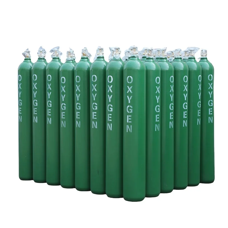 Top Sale Steel Liner Gas Cylinder 40L 50L Industrial Medical Oxygen Cylinder