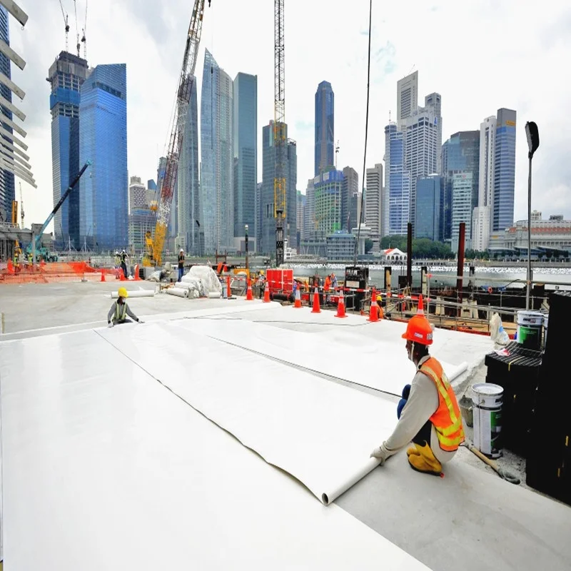 PVC Waterproof Membrane Glass Fiber Reinforced Sheet for Roof Basement Wall