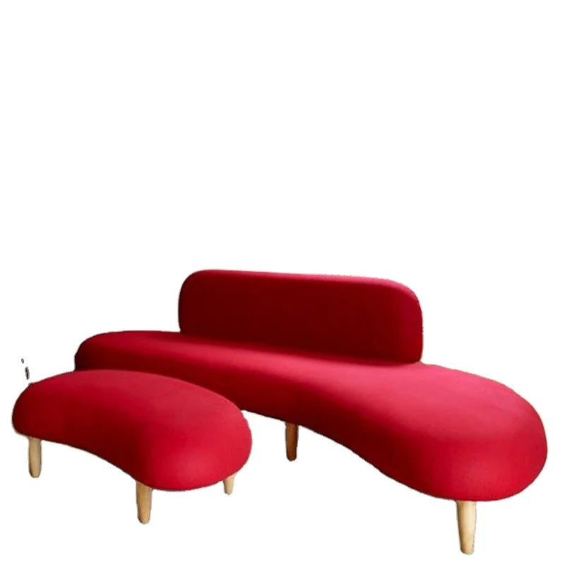 Персонализированный диван из ткани от кашля, итальянский дизайн с подставкой для ног, мебель для гостиной