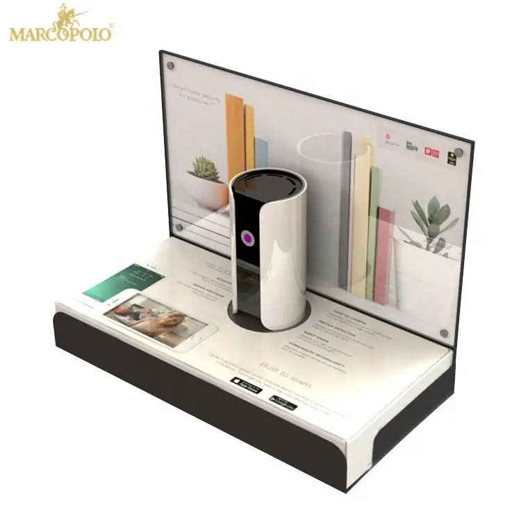 Gold Supplier Customized Elegant Acrylic Counter Speaker Display Loudspeaker Stand