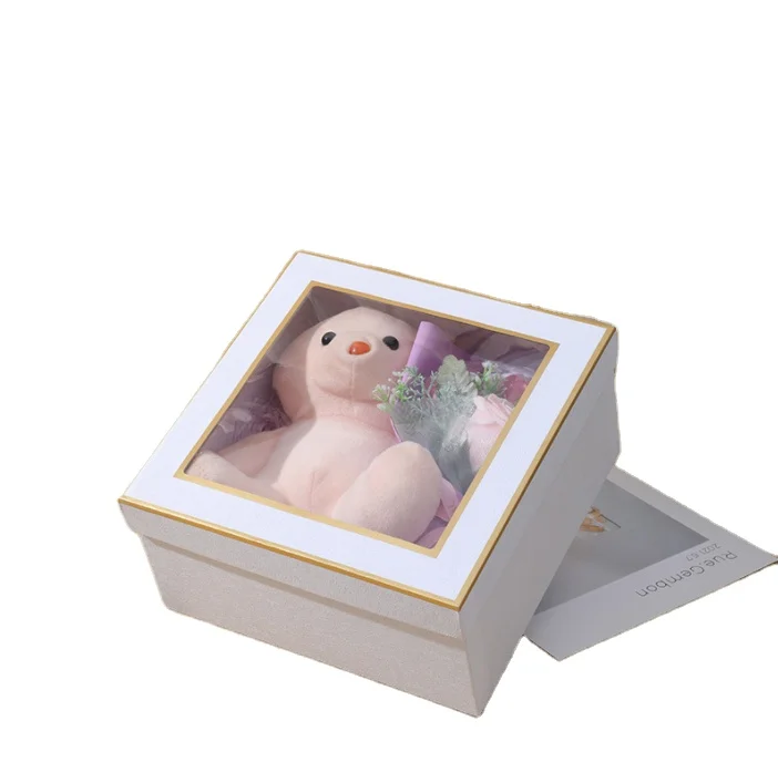 Custom Logo Luxury Design Cigar Packaging Cardboard Boxes Fancy Paper Laser Foil Card Rigid Lid And Base Box With Window Design