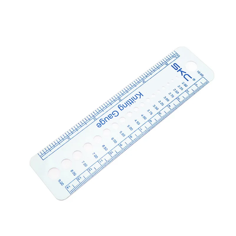 Knitting Accessories Needle Gauge Inch Sewing Ruler Tool CM 2-10mm Size Measure Sewing Tools