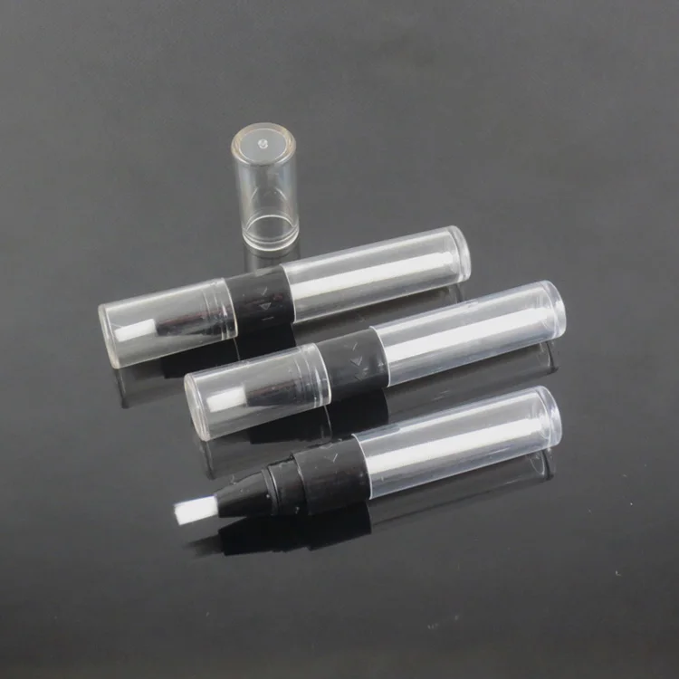 
moq 500pcs TM-CP8201 free samples twist up design air tight cosmetic pen package 4.0ml twist lip gloss pen with brush applicator 