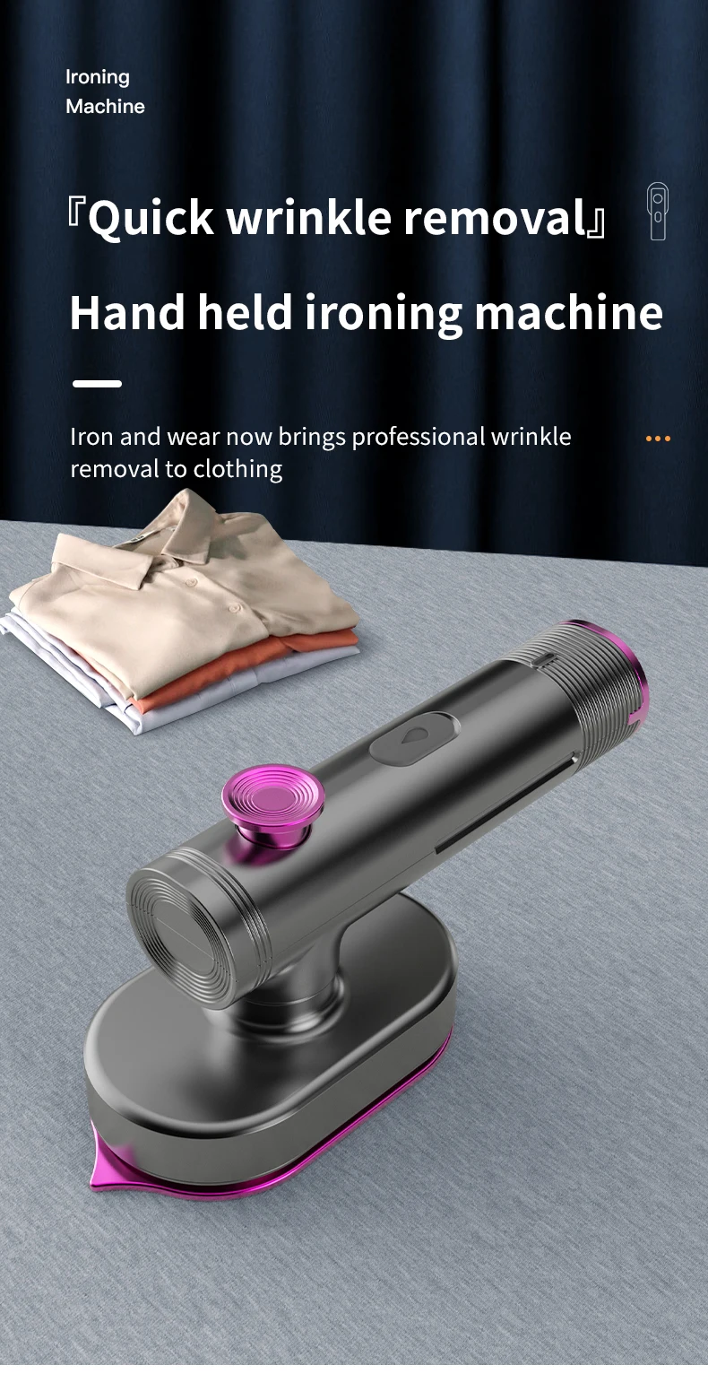 Factory Price 60ml Water Tank Handheld Household Portable Lightweight Electric Wired Steamer Iron For Cloths