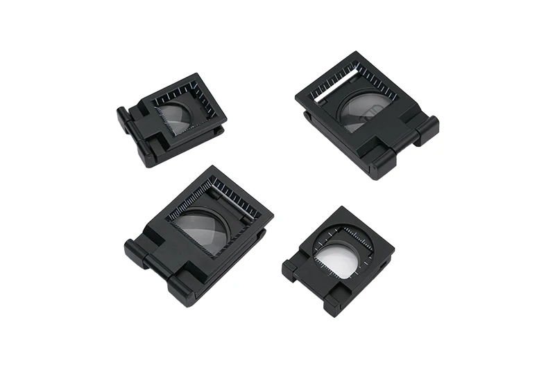 Portable Metal Linen Tester cloth inspecting folding Magnifier with Scale TH9007B