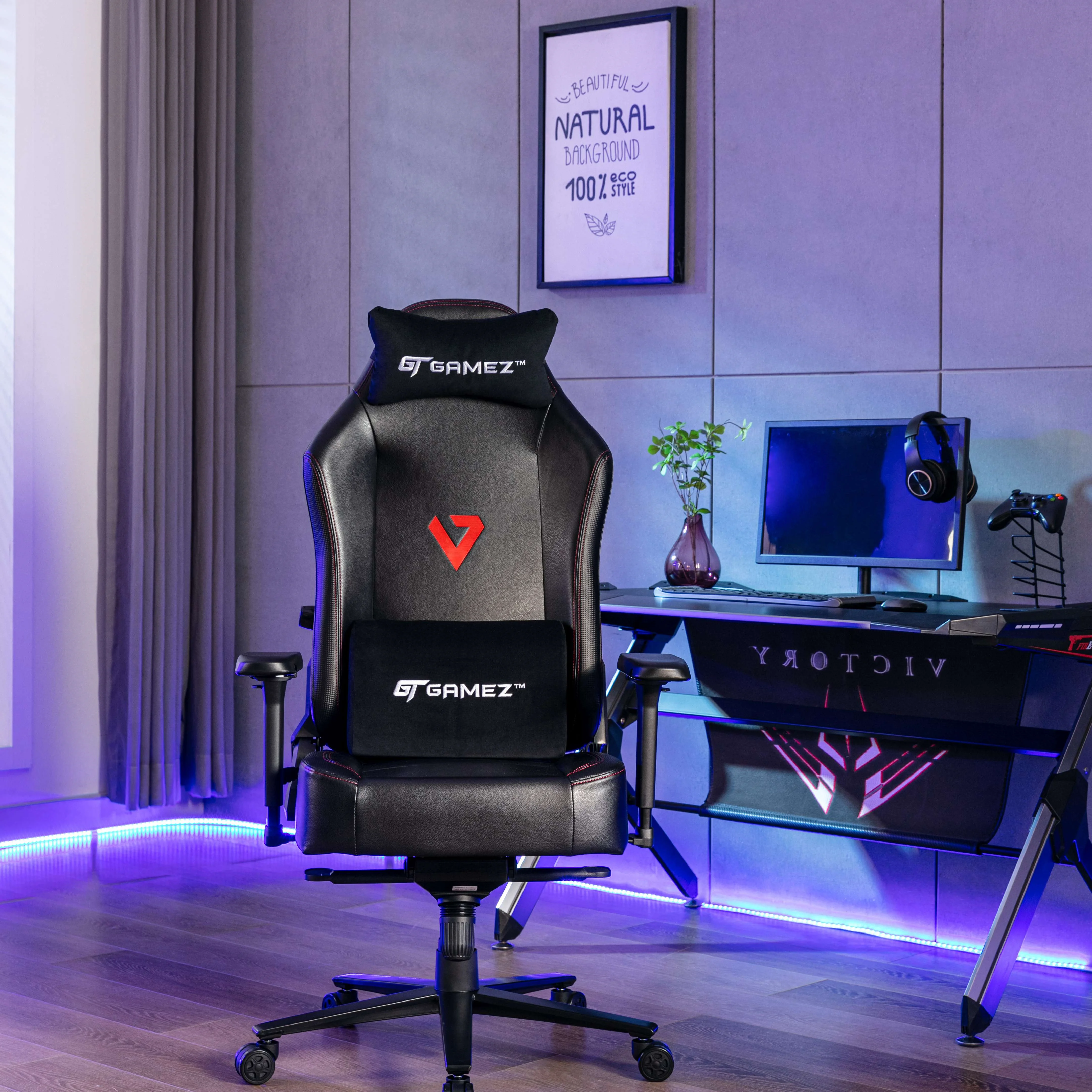 UE  Rocker Razor Rgbb Recaro Respawn Purple Racing Recliner Leather Computer High End Gaming Chair