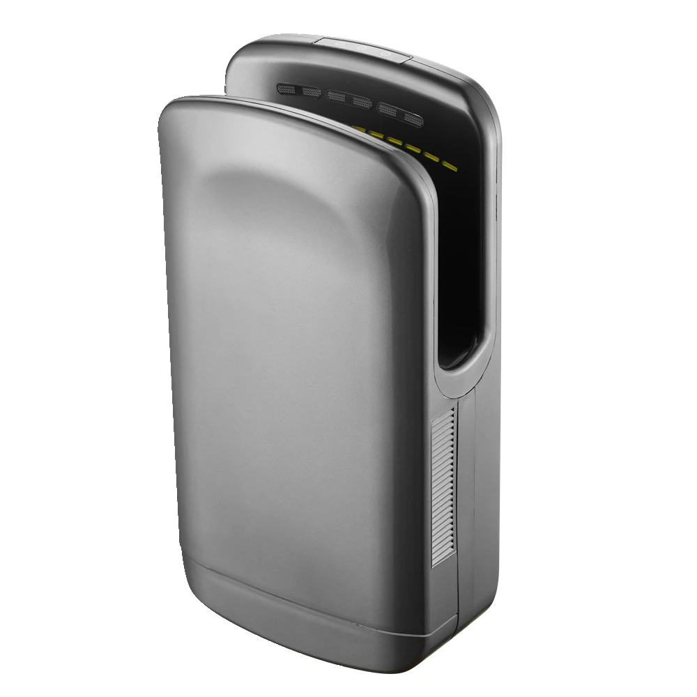 Настенная пластиковая воздушная струйная Коммерческая электрическая двойная сушилка для рук с фильтрацией воздуха hepa