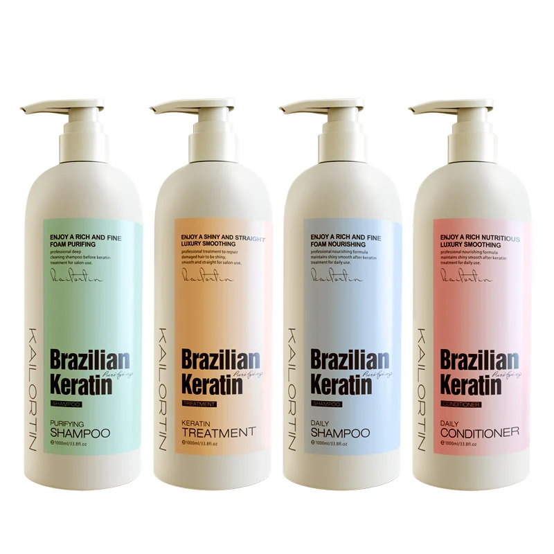 Professional Salon Brazilian Keratin Protein Best Pure Keratin Treatment Hair Straightening Cream Smooth Hair Keratin Kit