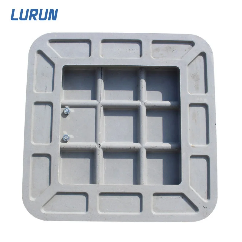Композитная пластиковая крышка люка FRP из стекловолокна для строительства дорог