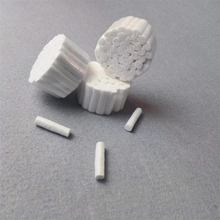 High Quality 8*38Mm 10*38Mm 12*38Mm Dental Consumables White Disposable Material Dental Cotton Roll