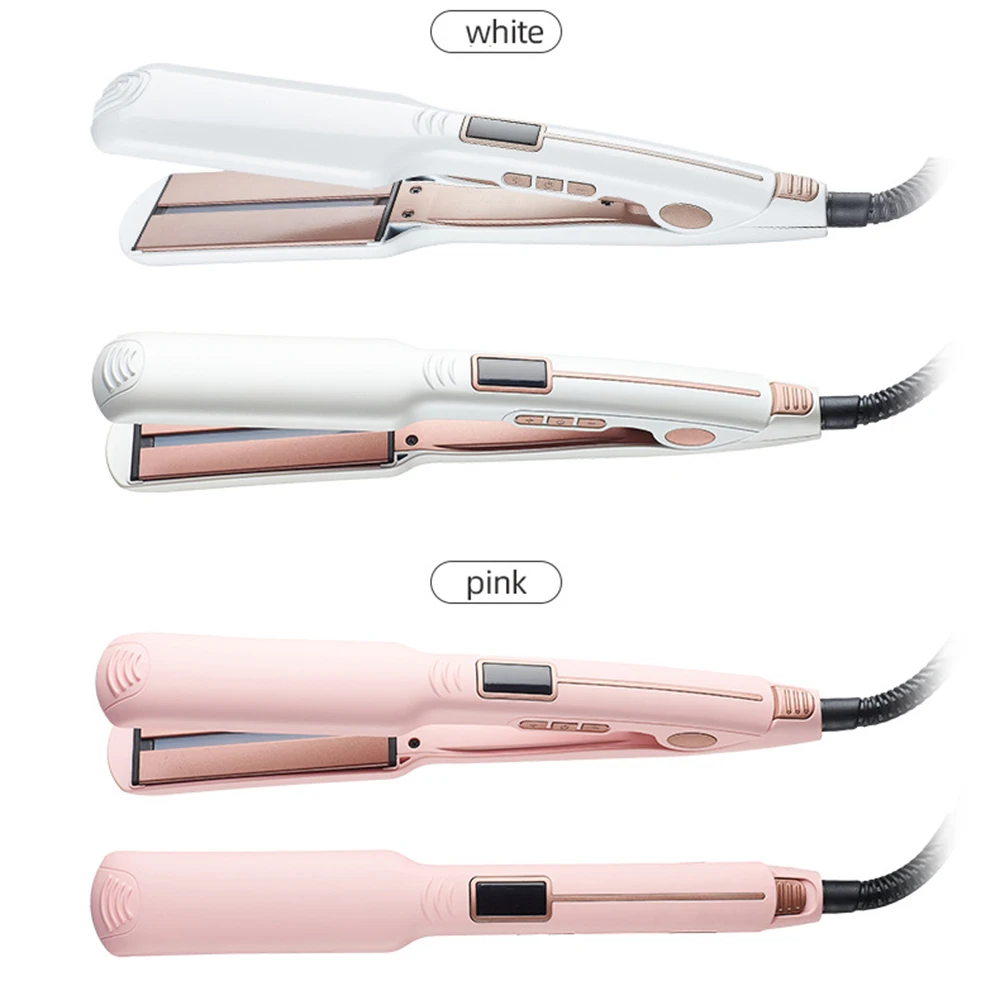 High Quality Mini Fast Titanium Plate Dryer Creative Automatic Wide Hair Curler Electric Straightener Iron Air Cushion Styler