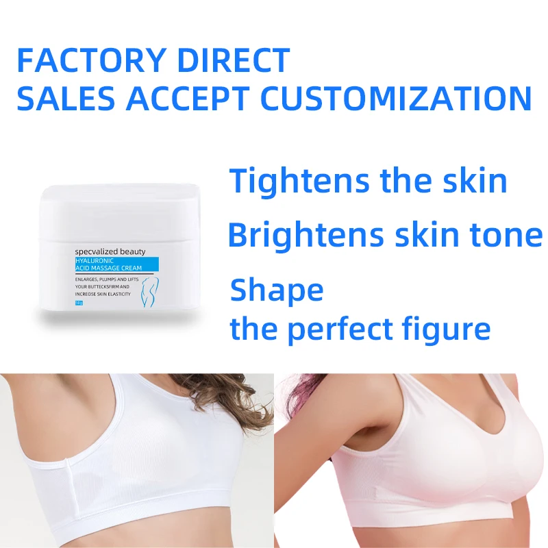 Own brand can be customized easily. Special for beauty salons.100% pure natural enhanced big butt lift hip firming massage cream