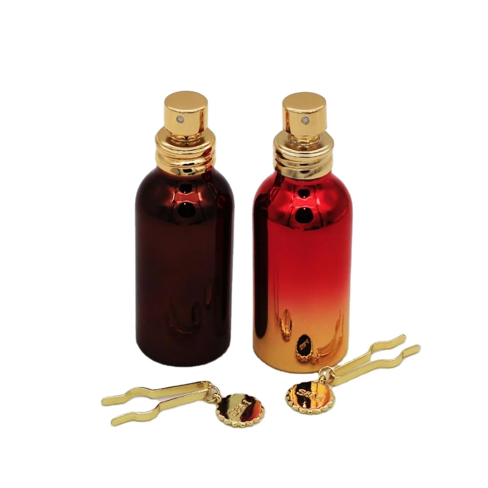 wholesale fancy luxury atomizer UV pump aluminum 30ml 50ml 120ml perfume spray bottle