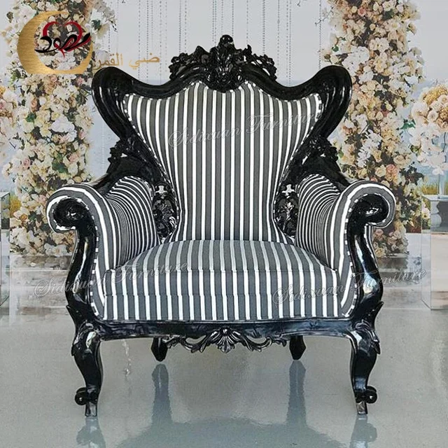 Старинные винтажные праздничные деревянные королевские стулья, роскошные свадебные королевские стулья